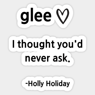 Glee/Holly Sticker